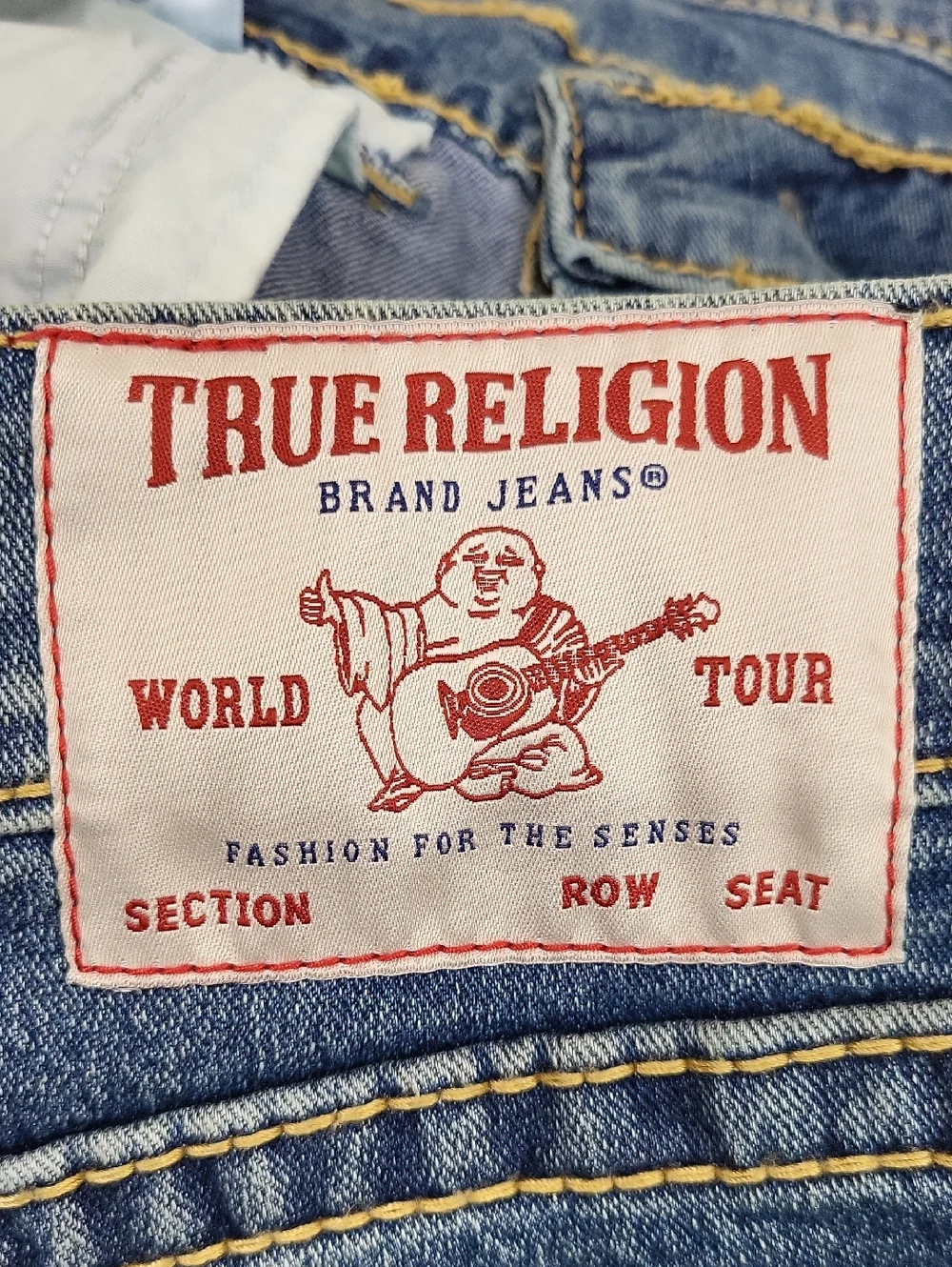 NWT TRUE RELIGION Ricky Big T  Relaxed Straight Fit Men’s Jeans-Medium Fog Wash